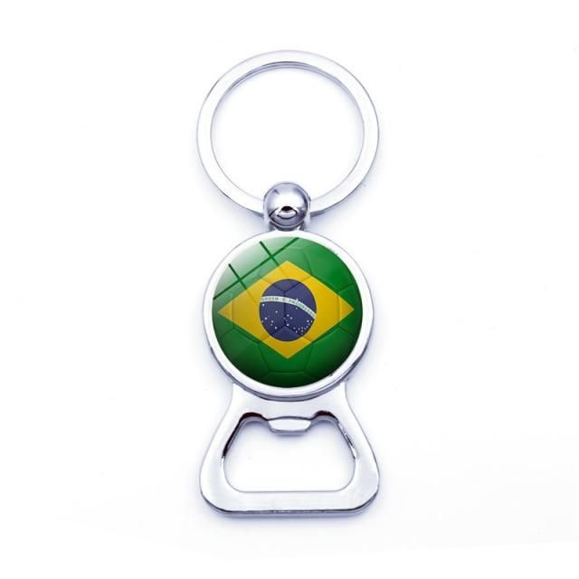 1 PC KEYCHAIN BEER OPENER FOOTBALL SOUVENIR KEY CHAINS - PILOTSX