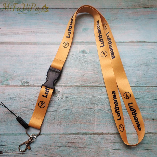 1 PC LUFTHANSA LANYARD CHAVEIRO KEY CHAIN - PILOTSX