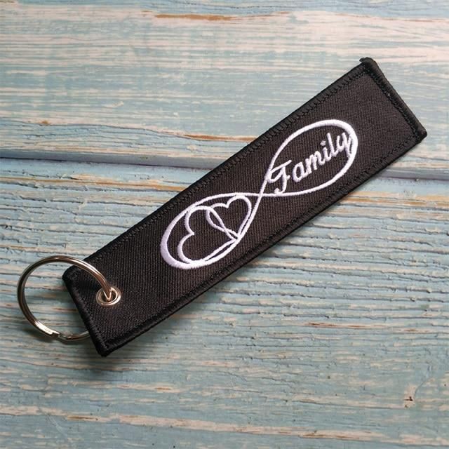 1 PSC EMBROIDERY FAMILY INFINITY LOVE KEYCHAIN - PILOTSX