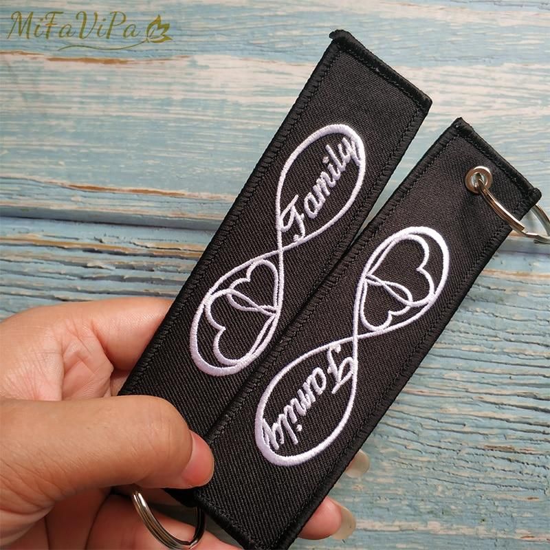 1 PSC EMBROIDERY FAMILY INFINITY LOVE KEYCHAIN - PILOTSX