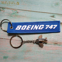 Thumbnail for 1 SET BOEING 747 EMBROIDERY KEY CHAIN - PILOTSX