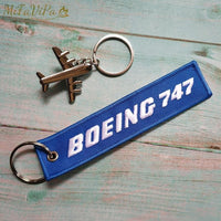 Thumbnail for 1 SET BOEING 747 EMBROIDERY KEY CHAIN - PILOTSX