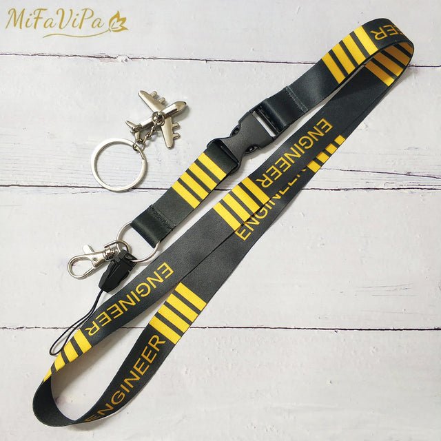 1 SET ENGINEER LANYARDS KEYCHAINS NECK STRAP KEY CHAIN - PILOTSX