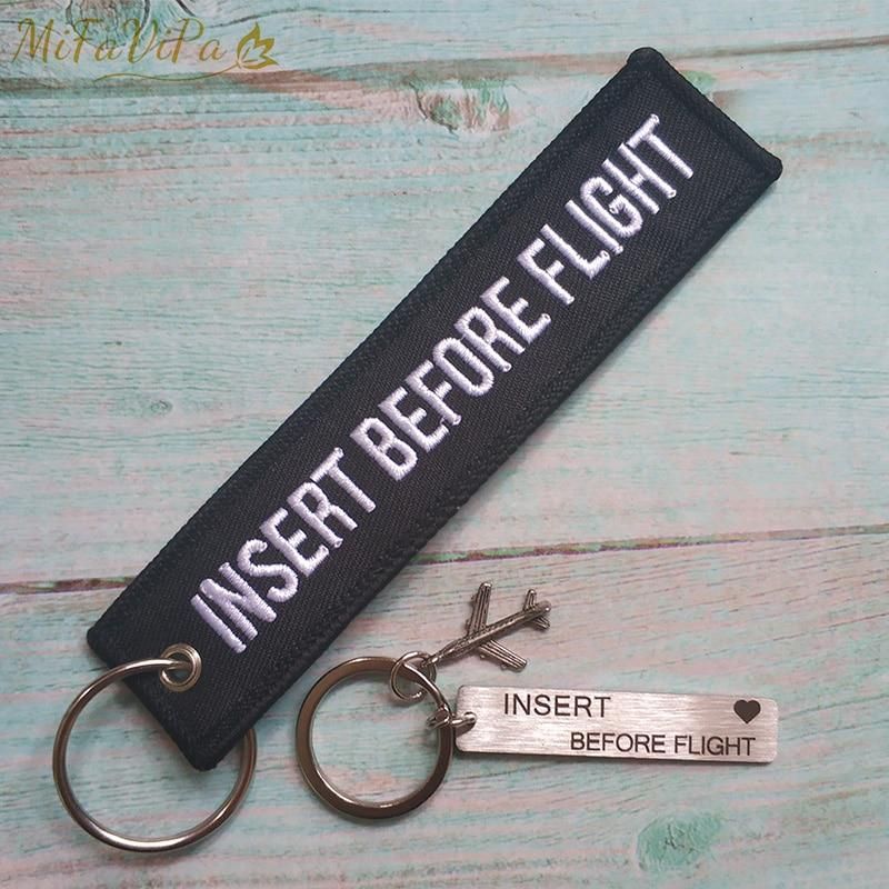 1 SET INSERT BEFORE FLIGHT KEYCHAIN - PILOTSX