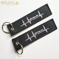 Thumbnail for 10 PCS EMBROIDERY HEARTBEAT KEYCHAIN - PILOTSX