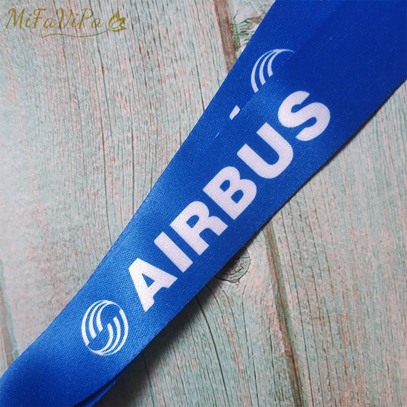 100 PCS AIRBUS LANYARDS NECK STRAP CHAVEIRO KEY CHAIN - PILOTSX