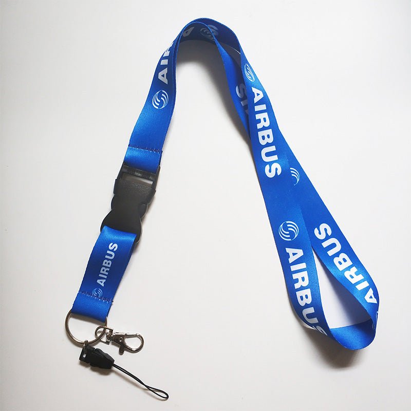 100 PCS AIRBUS LANYARDS NECK STRAP CHAVEIRO KEY CHAIN - PILOTSX