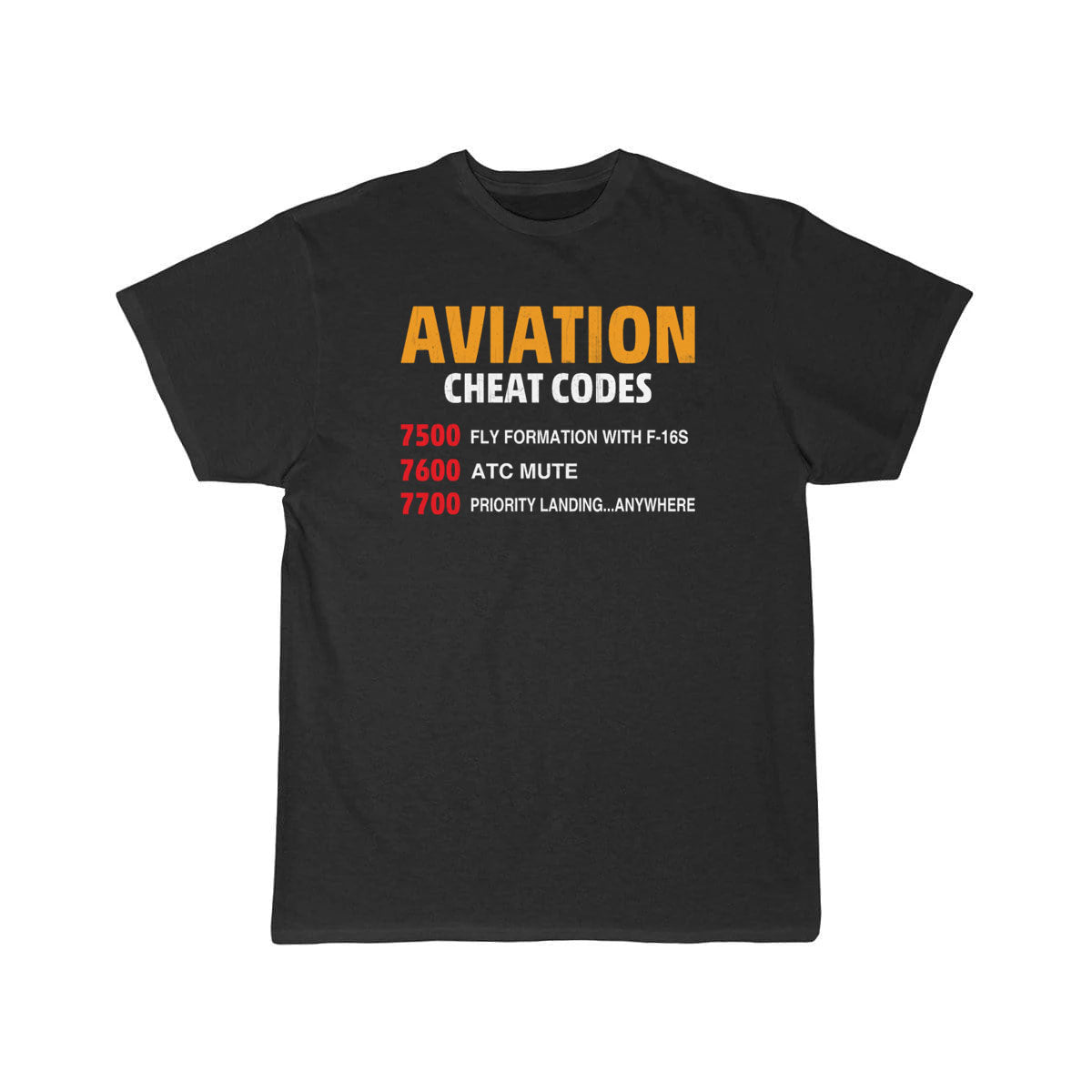 Aviation Cheat Codes - Funny For Pilots And Atc T-SHIRT THE AV8R