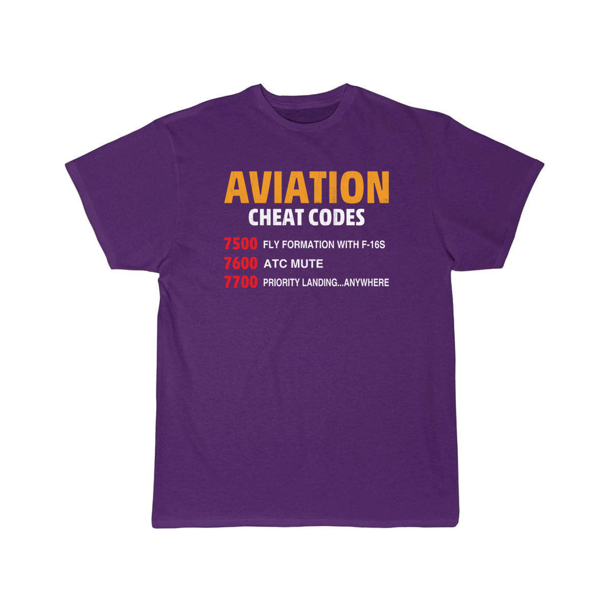 Aviation Cheat Codes - Funny For Pilots And Atc T-SHIRT THE AV8R