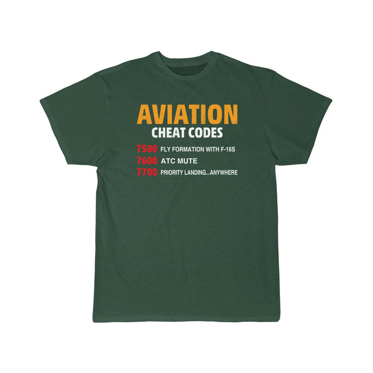Aviation Cheat Codes - Funny For Pilots And Atc T-SHIRT THE AV8R