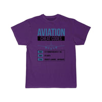 Thumbnail for Aviation Cheat Codes - Funny For Pilots And Atc T-SHIRT THE AV8R