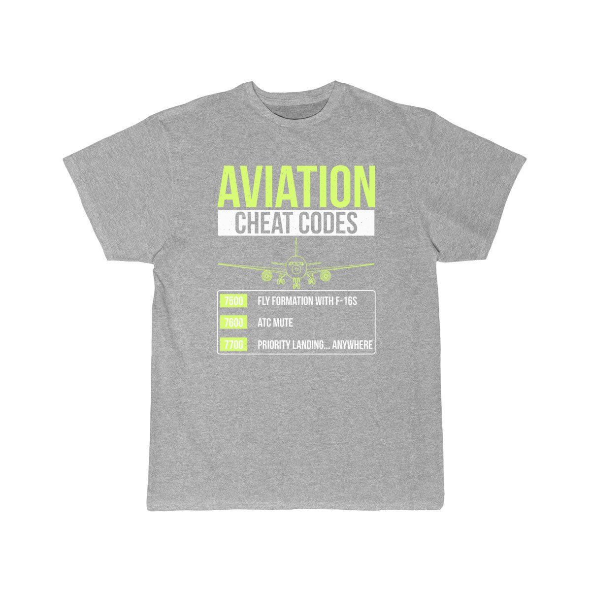 Aviation Cheat Codes Funny ATC Pilot  T-SHIRT THE AV8R
