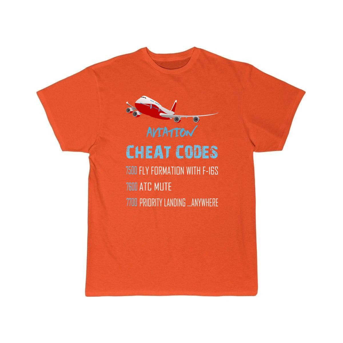 Aviation Cheat Codes 7500 7600 7700 T-SHIRT THE AV8R