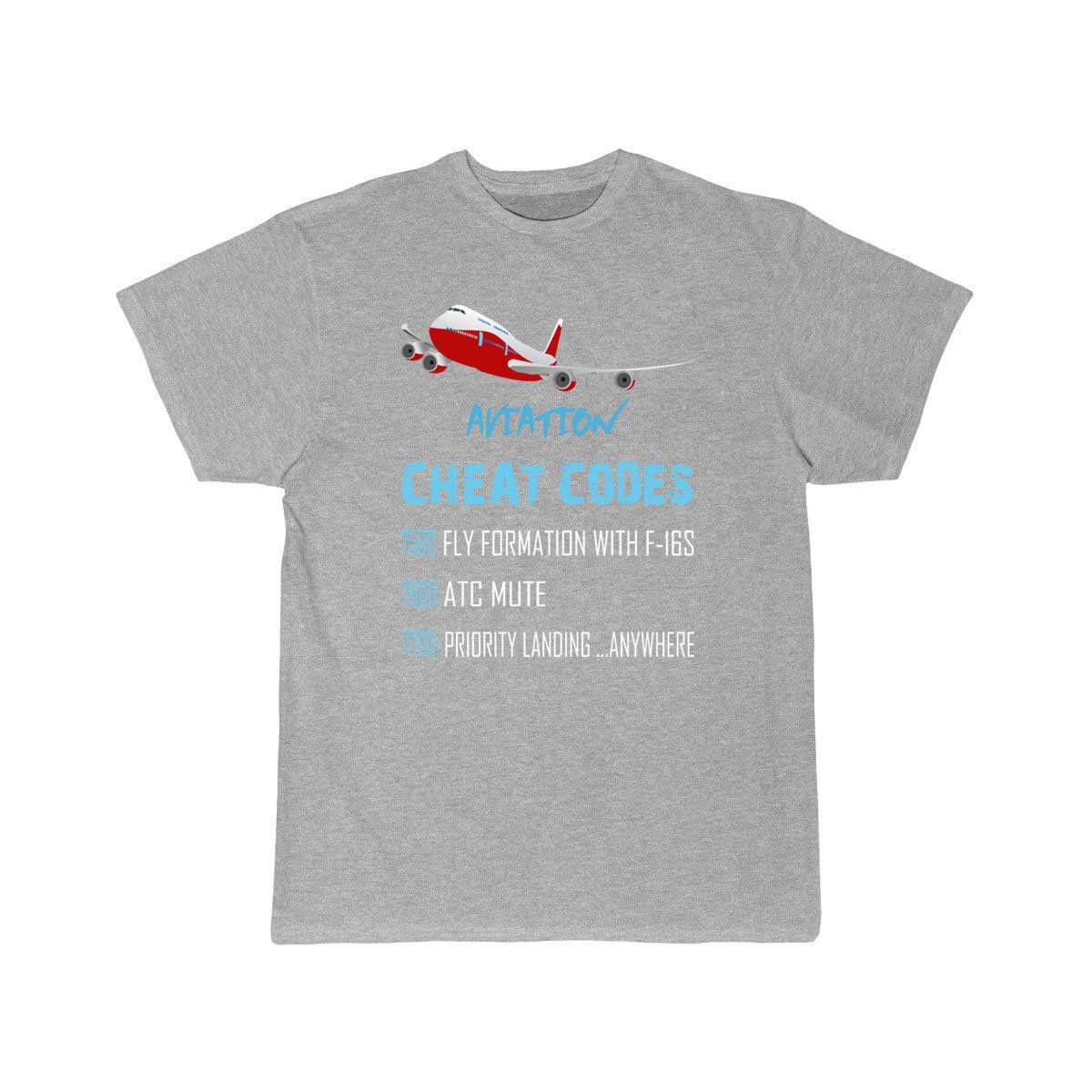 Aviation Cheat Codes 7500 7600 7700 T-SHIRT THE AV8R