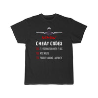 Thumbnail for Aviation Cheat Codes 7500 7600 7700 T-SHIRT THE AV8R