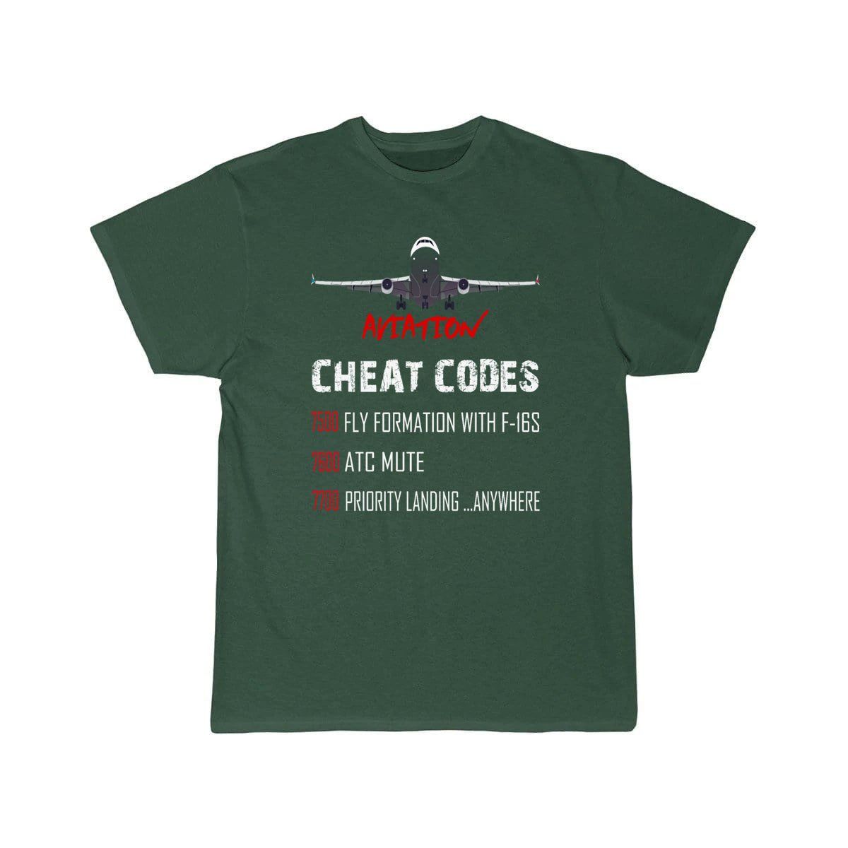 Aviation Cheat Codes 7500 7600 7700 T-SHIRT THE AV8R