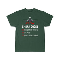 Thumbnail for Aviation Cheat Codes 7500 7600 7700 T-SHIRT THE AV8R
