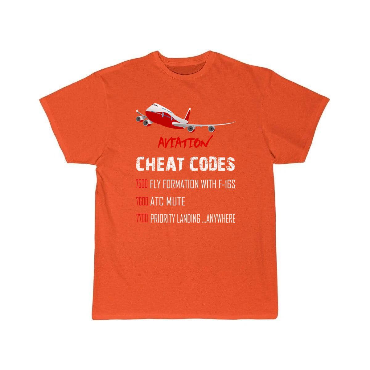 Aviation Cheat Codes 7500 7600 7700 T-SHIRT THE AV8R