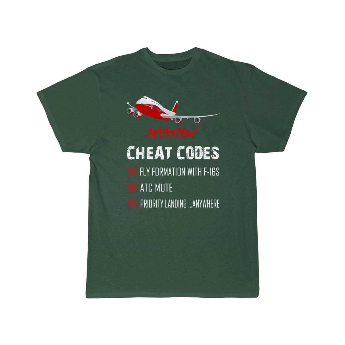 Aviation Cheat Codes 7500 7600 7700 T-SHIRT THE AV8R