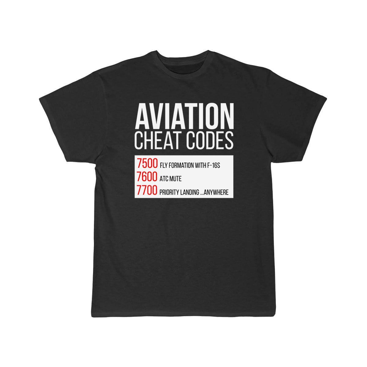 Aviation Cheat Codes - Funny For Pilots And Atc T-SHIRT THE AV8R