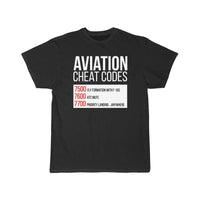 Thumbnail for Aviation Cheat Codes - Funny For Pilots And Atc T-SHIRT THE AV8R