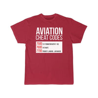 Thumbnail for Aviation Cheat Codes - Funny For Pilots And Atc T-SHIRT THE AV8R