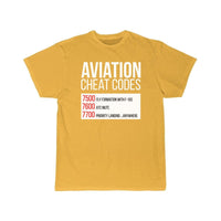 Thumbnail for Aviation Cheat Codes - Funny For Pilots And Atc T-SHIRT THE AV8R