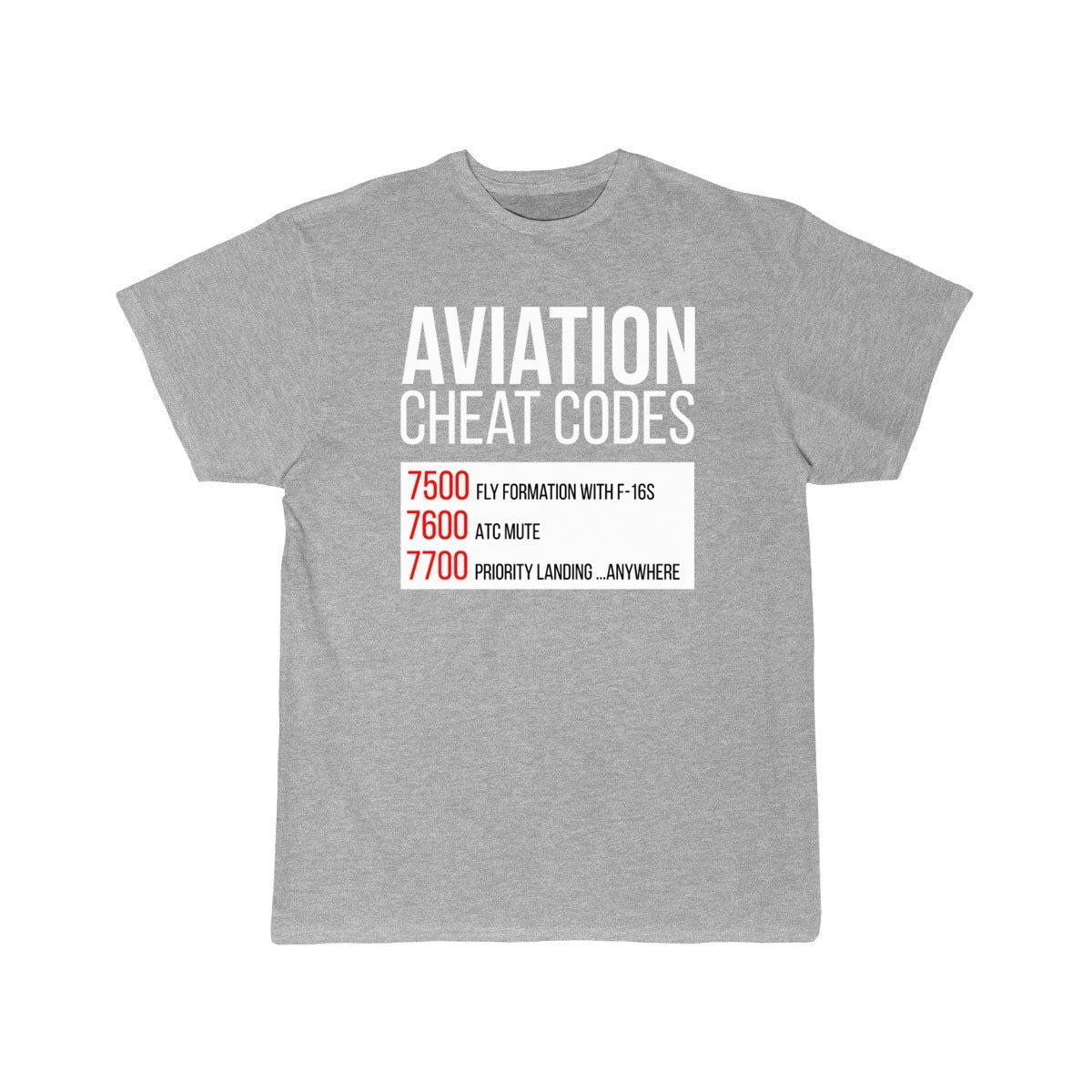 Aviation Cheat Codes - Funny For Pilots And Atc T-SHIRT THE AV8R