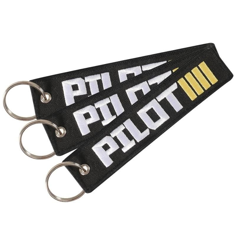 1PC NEW EMBROIDERY PILOT KEYCHAINS - PILOTSX