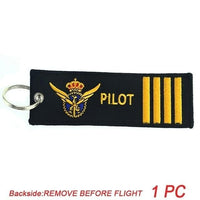 Thumbnail for 1PC NEW EMBROIDERY PILOT KEYCHAINS - PILOTSX