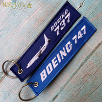 Thumbnail for 2 PC BOEING 747 FASHION TRINKET KEYCHAIN PHONE STRAP AVIATION RED KEY CHAINS - PILOTSX