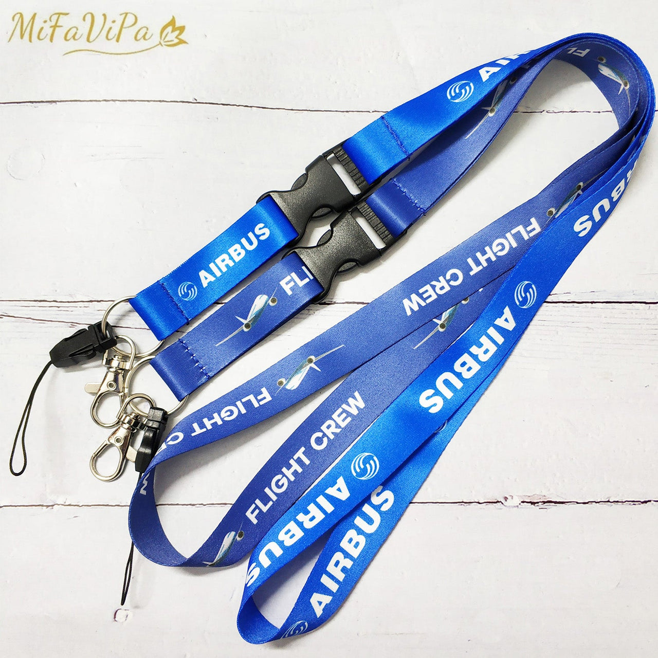 2 PC FLIGHT CREW LANYARDS NECK STRAP CHAVEIRO KEY CHAIN - PILOTSX