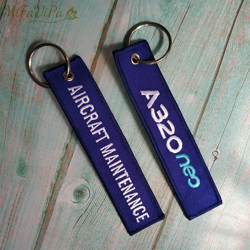 2 PCS 320 NEO EMBROIDERY KEY CHAIN - PILOTSX