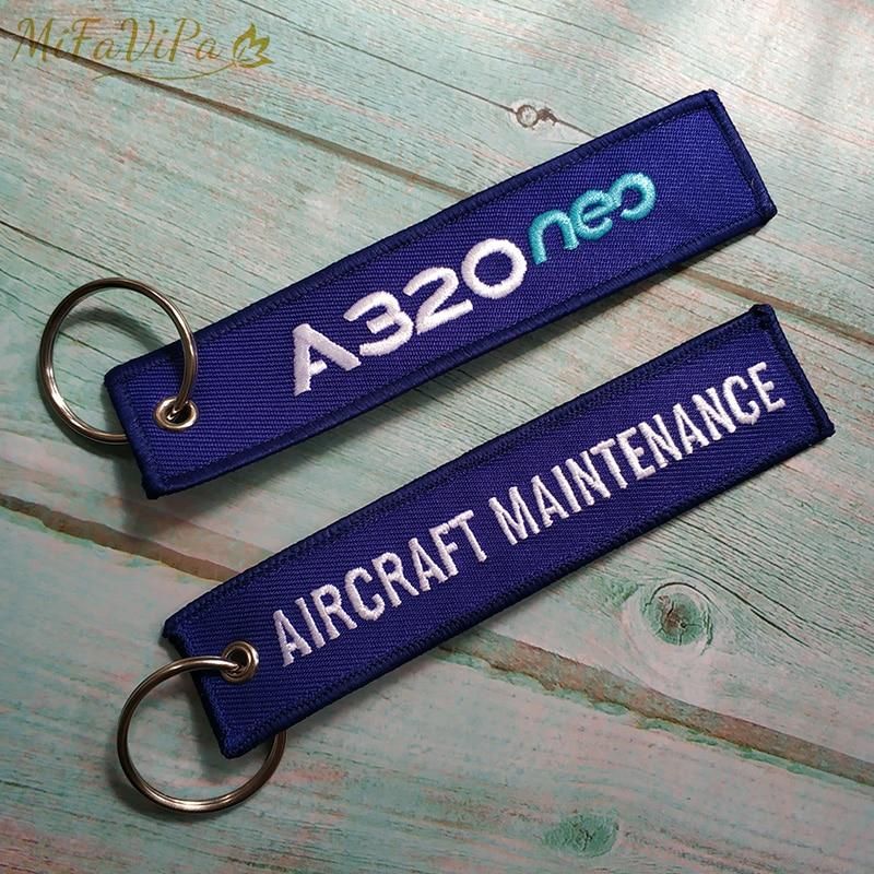 2 PCS 320 NEO EMBROIDERY KEY CHAIN - PILOTSX