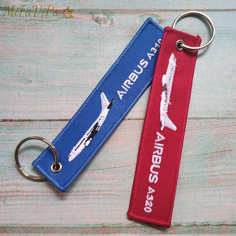 2 PCS AIRBUS A310 EMBROIDERY KEY CHAIN - PILOTSX