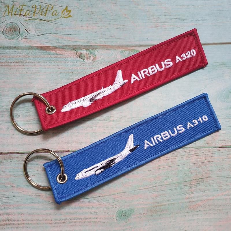 2 PCS AIRBUS A310 EMBROIDERY KEY CHAIN - PILOTSX