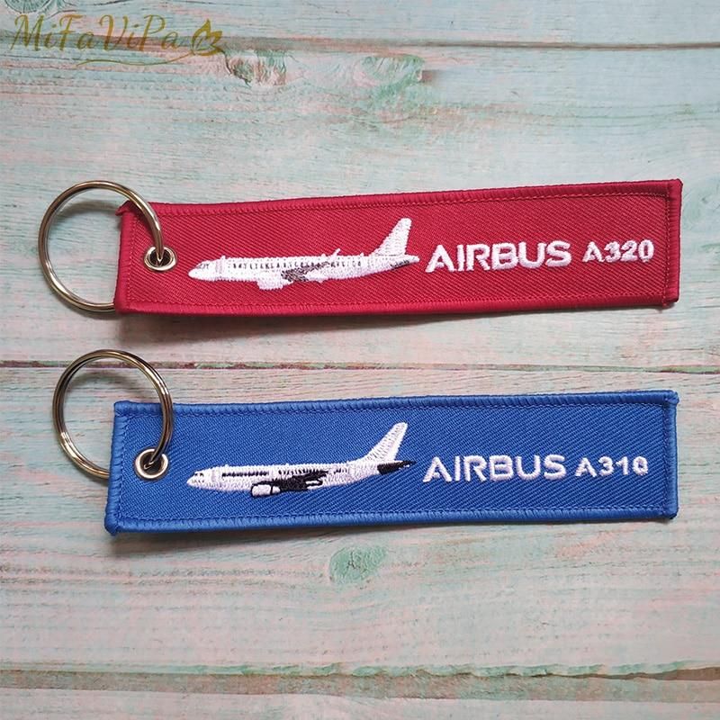 2 PCS AIRBUS A310 EMBROIDERY KEY CHAIN - PILOTSX