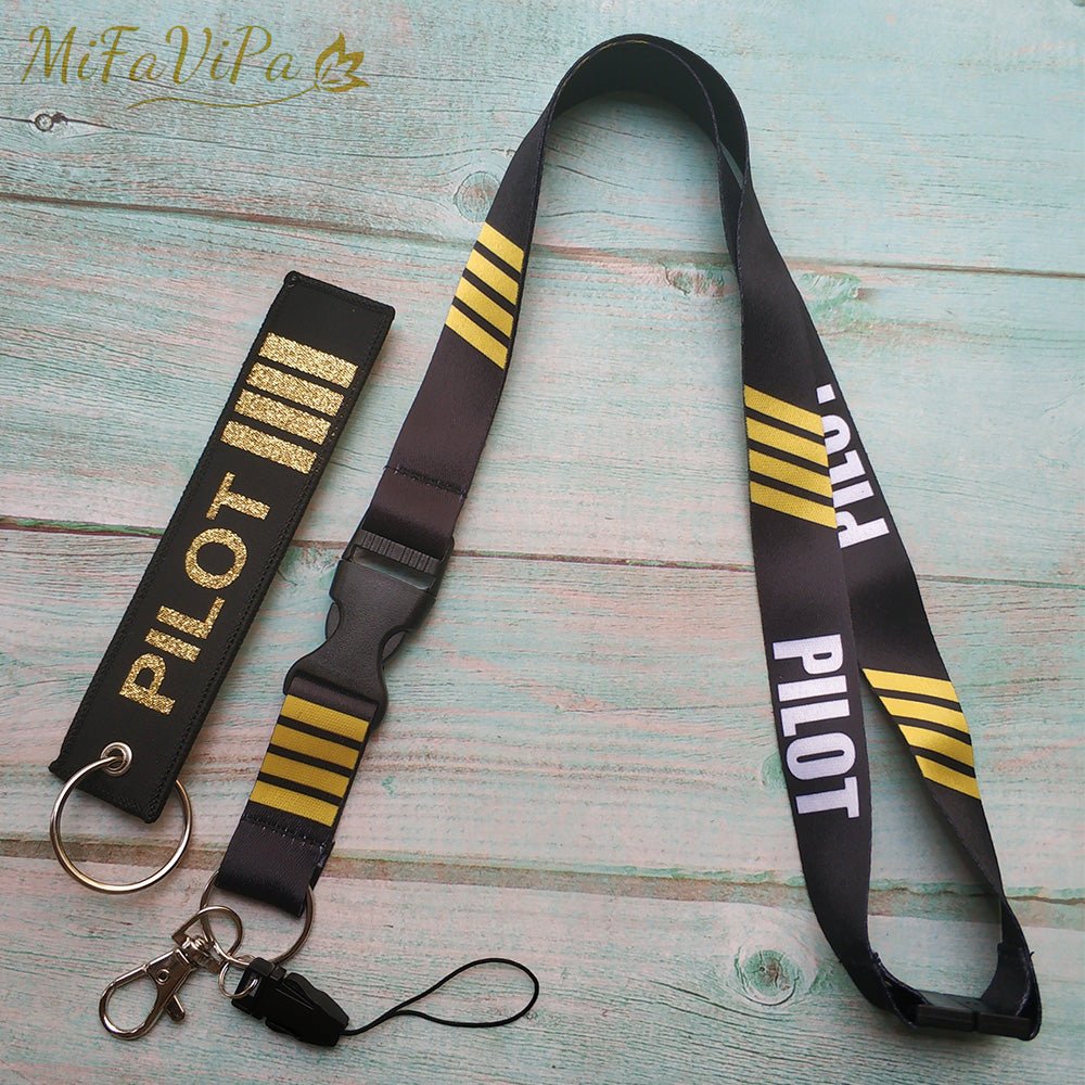 2 PCS AIRBUS A320 SLEUTELHANGE CESSNA KEYCHAIN AIRBUS NECK STRAP - PILOTSX