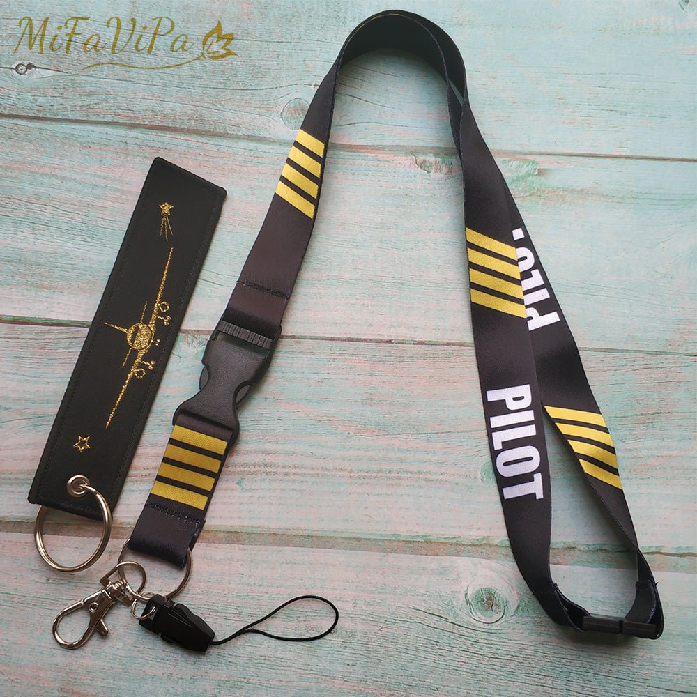 2 PCS AIRBUS A320 SLEUTELHANGE CESSNA KEYCHAIN AIRBUS NECK STRAP - PILOTSX