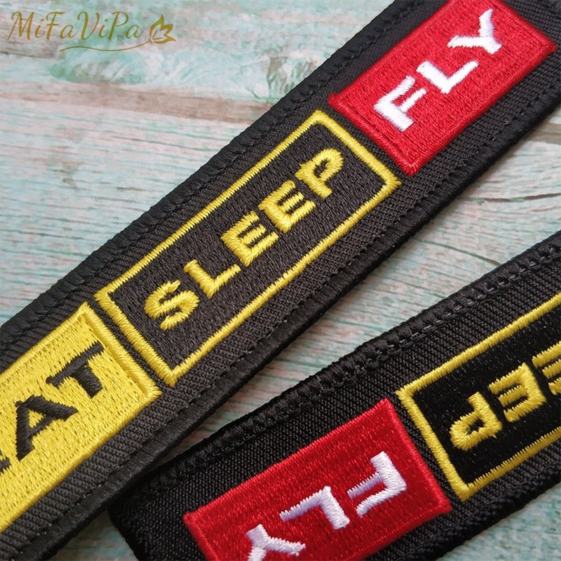 2 PCS AV8R KEYRING EAT SLEEP FLY KEYCHAIN - PILOTSX