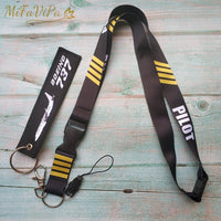 Thumbnail for 2 PCS BLACK BOEING 737 SLEUTELHANGE KEYCHAIN - PILOTSX