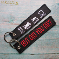 Thumbnail for 2 PCS BLACK SLEUTELHANGER EMBROIDERY FUNNY KEYCHAIN - PILOTSX