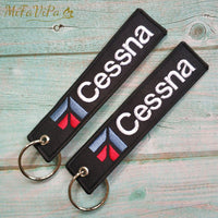 Thumbnail for 2 PCS BLACK SLEUTELHANGER EMBROIDERY FUNNY KEYCHAIN - PILOTSX