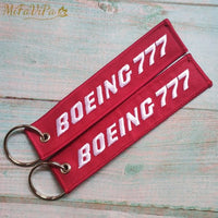 Thumbnail for 2 PCS BOEING 747 777 EMBROIDERY KEY CHAINS - PILOTSX