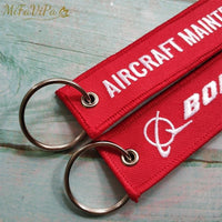 Thumbnail for 2 PCS BOEING 787 AIRCRAFT EMBROIDERY KEY CHAIN - PILOTSX