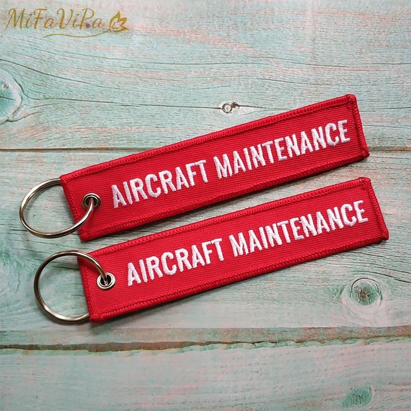 2 PCS BOEING 787 AIRCRAFT EMBROIDERY KEY CHAIN - PILOTSX