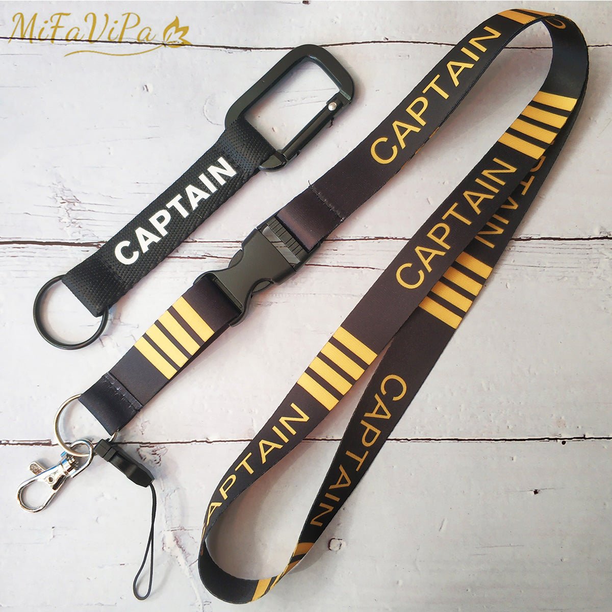 2 PCS CAPTAIN LANYARDS FASHION TRINKET NECK STRAP - PILOTSX