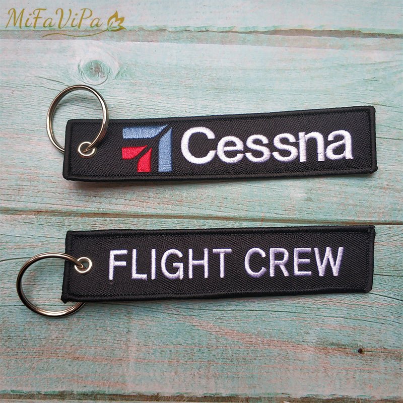 2 PCS CESSNA AVIATOR KEYCHAIN AIRCRAFT KEY CHAIN FLIGHT CREW - PILOTSX