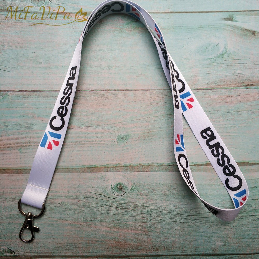 2 PCS CESSNA LANYARDS NECK STRAP PILOT CHAVEIRO KEYCHAIN - PILOTSX