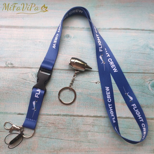 2 PCS FLIGHT CREW LANYARD SLEUTELHANGE KEYCHAIN AIRBUS NECK STRAP - PILOTSX